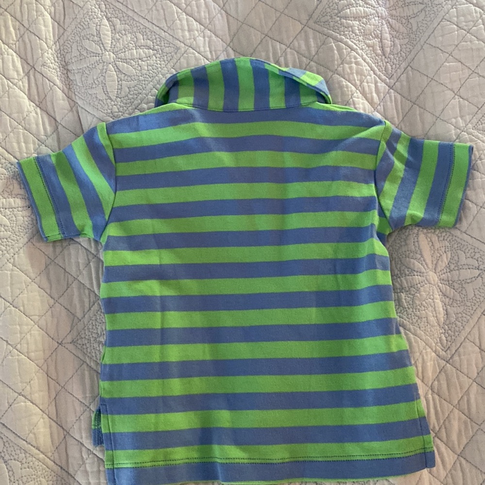 Classic prep children’s wear striped Pima polo - Picture 3 of 3